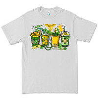 Dove Grey St. Patrick's Day Nurse coffee cups Premium Tee - HowdyJamesFarm