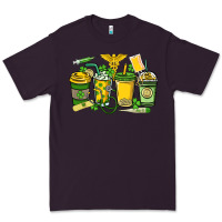 Plum St. Patrick's Day Nurse coffee cups Premium Tee - HowdyJamesFarm