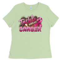 Matcha Tackle cancer Football Ladies Tee - FaDigitalArtStudio