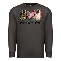 Smoke peace love pug Premium Sweatshirt - JahusDesignShop