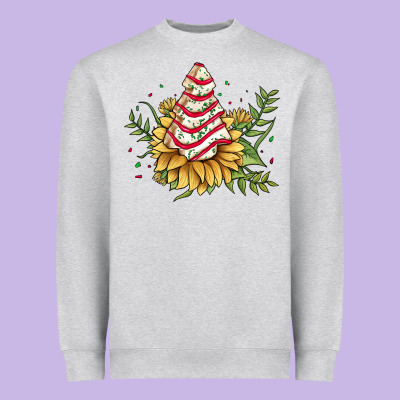 Little Debbie Tree Cakes Sunflower Heavyweight Sweatshirt Designed By Jahusdesignshop