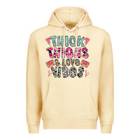 Pina Colada Thick Thighs And Love Vibes Premium Hoodie - CowhideDigitalArt