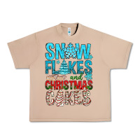 Burro Snow Flakes aAd Christmas Cakes Urban Heavy Tee - BundleAndBundleShop