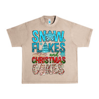 French Oak Snow Flakes aAd Christmas Cakes Urban Heavy Tee - BundleAndBundleShop