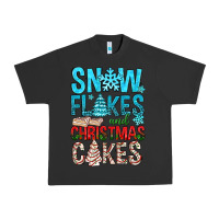 Pigment Black Snow Flakes aAd Christmas Cakes Urban Heavy Tee - BundleAndBundleShop