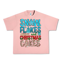 Salmon Snow Flakes aAd Christmas Cakes Urban Heavy Tee - BundleAndBundleShop