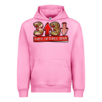 Fuchsia Pink three up three down baseball Urban Hoodie - Jasminsmagicworld