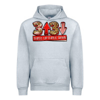 Heather Grey three up three down baseball Urban Hoodie - Jasminsmagicworld