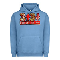 Pigment Pebble Blue three up three down baseball Urban Hoodie - Jasminsmagicworld
