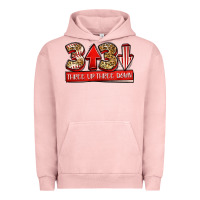 Pigment Salmon three up three down baseball Urban Hoodie - Jasminsmagicworld