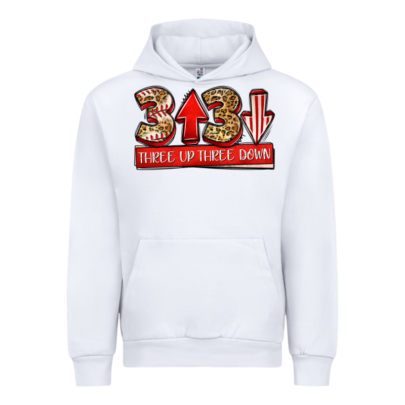 Three Up Three Down Baseball Urban Hoodie by Jasminsmagicworld | Teevron