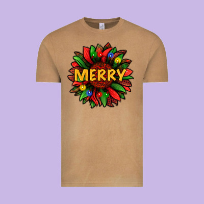 Merry Christmas With Light Sunflower Bbs Vintage Tee Designed By Bundleandbundleshop