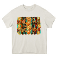 Cream fall brushstroke Heavy Core Tee - CowGirlArtShop