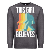 Bigfoot T  Shirt Bigfoot   This Girl Believes T  Shirt Premium Sweatshirt | Teevron