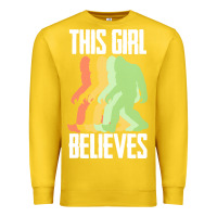 Lemon bigfoot t  shirt bigfoot   this girl believes t  shirt Premium Sweatshirt - DesigneFamous