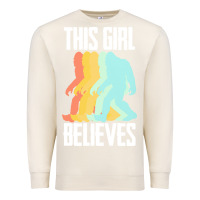 Sandshell bigfoot t  shirt bigfoot   this girl believes t  shirt Premium Sweatshirt - DesigneFamous