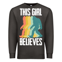 Smoke bigfoot t  shirt bigfoot   this girl believes t  shirt Premium Sweatshirt - DesigneFamous