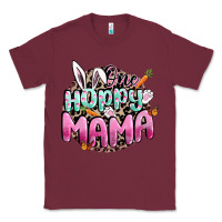 Burgundy One hoppy mama Easter Day Classic Tee - CowGirlArtShop