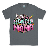 Charcoal Heather One hoppy mama Easter Day Classic Tee - CowGirlArtShop