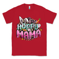 Red One hoppy mama Easter Day Classic Tee - CowGirlArtShop