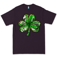 Plum Shamrock with leopard and cowhide St. Patricks day Premium Tee - HowdyJamesFarm