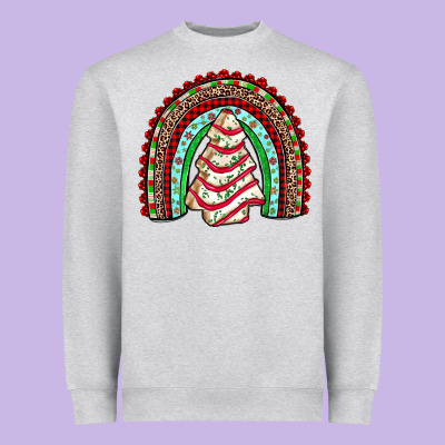 Little Debbie Tree Cakes Rainbow Heavyweight Sweatshirt Designed By Jahusdesignshop
