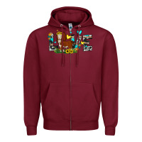 Burgundy love western cow Zipper Hoodie - JahusDesignShop