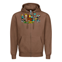 Chestnut love western cow Zipper Hoodie - JahusDesignShop