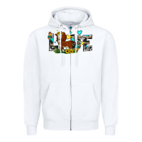 White love western cow Zipper Hoodie - JahusDesignShop