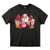 Asphalt pink christmas pink tree santa coffe cups Heavy Core Tee - CowGirlArtShop