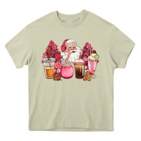 Mossy pink christmas pink tree santa coffe cups Heavy Core Tee - CowGirlArtShop