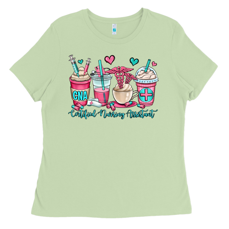 Cna Certified Nursing Assistant Coffee Cups Ladies Tee by OliviaCreatesArt | Teevron