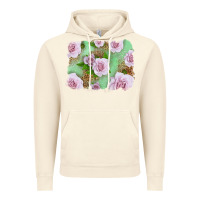 Vintage Artic Pink Roses Background Vintage Hoodie - LillyAllenDesigns