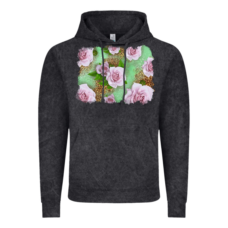 Pink Roses Background Vintage Hoodie by LillyAllenDesigns | Teevron