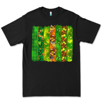 Black St. Patrick's Day brushstrokes Premium Tee - HowdyJamesFarm