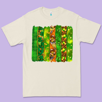 St. Patrick's Day Brushstrokes Premium Tee Designed By Howdyjamesfarm
