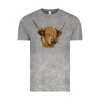 Cloud Rock highland cow Vintage Tee - RanaPortraitStore