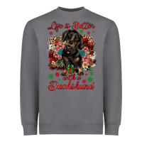 Storm Christmas life is better with a dachshund Heavyweight Sweatshirt - JahusDesignShop