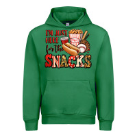 Emerald i'm just here for the snacks baseball Urban Hoodie - Jasminsmagicworld