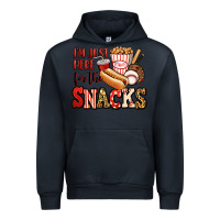 Navy i'm just here for the snacks baseball Urban Hoodie - Jasminsmagicworld