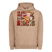 Pigment Burro i'm just here for the snacks baseball Urban Hoodie - Jasminsmagicworld