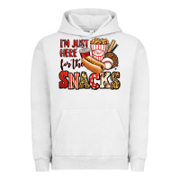 Pigment Lunar Rock i'm just here for the snacks baseball Urban Hoodie - Jasminsmagicworld