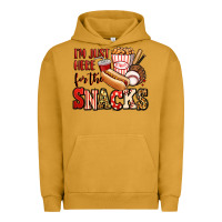 Pigment Peanut Butter i'm just here for the snacks baseball Urban Hoodie - Jasminsmagicworld