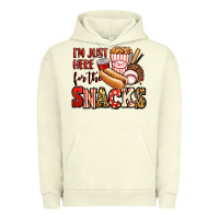 Pigment Pistachio i'm just here for the snacks baseball Urban Hoodie - Jasminsmagicworld
