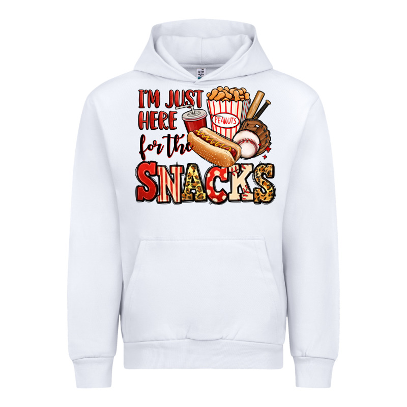 I'm Just Here For The Snacks Baseball Urban Hoodie by Jasminsmagicworld | Teevron
