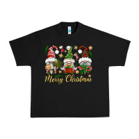Black Merry Christmas Gnomes Urban Heavy Tee - BundleAndBundleShop