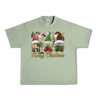 Oil Green Merry Christmas Gnomes Urban Heavy Tee - BundleAndBundleShop