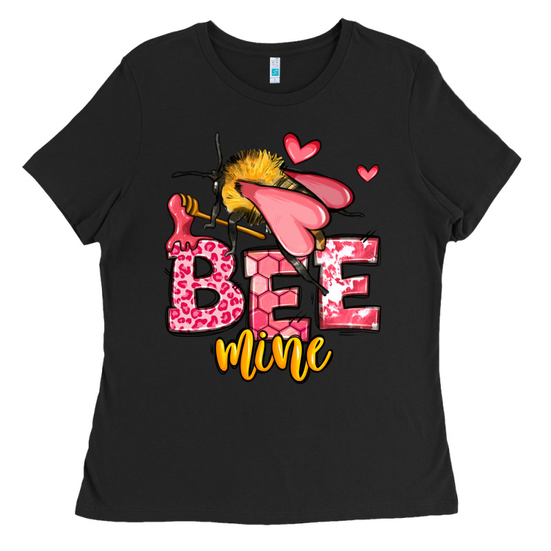 Bee Mine Valentines Day Ladies Tee by OliviaCreatesArt | Teevron