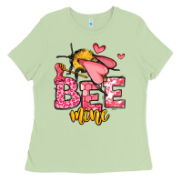 Matcha Bee Mine Valentines Day Ladies Tee - OliviaCreatesArt