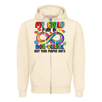 Sandshell my child may be non verbal but this mama ain's Zipper Hoodie - JahusDesignShop